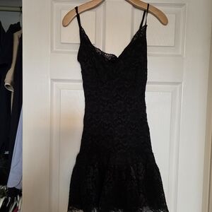 G by Guess Black Lace Mini Dress